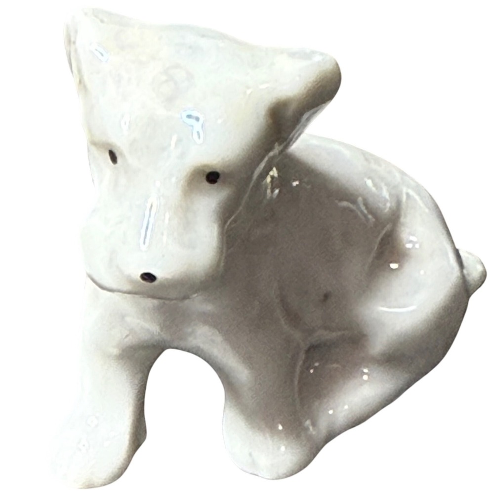 Vintage Japan Porcelain Dog Figurine Miniature‎ Collectible Decor